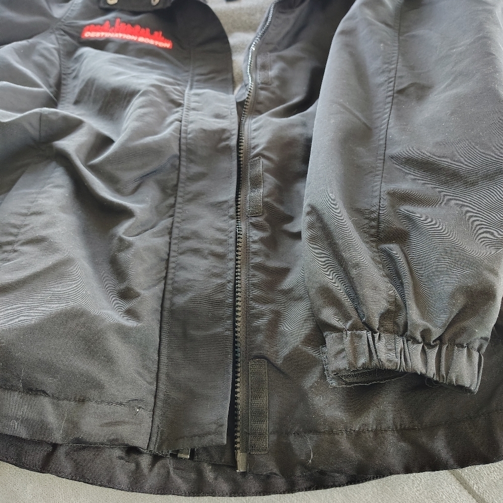 Land's End Colab With Destination Boston Black Wind And Rain Jacket M - Picture 10 of 13